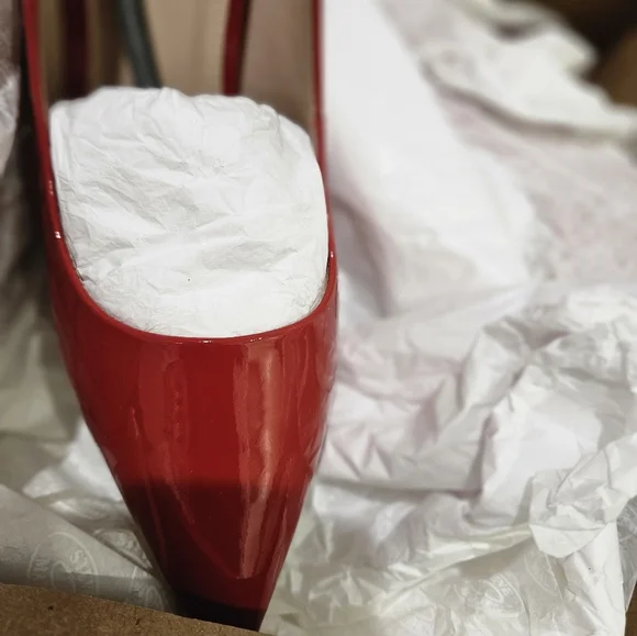 Steve Maddden VALA RED PATENT HEELS size 9 & BWORLDLY RED PATENT 18109298 Clutch - Picture 5 of 16